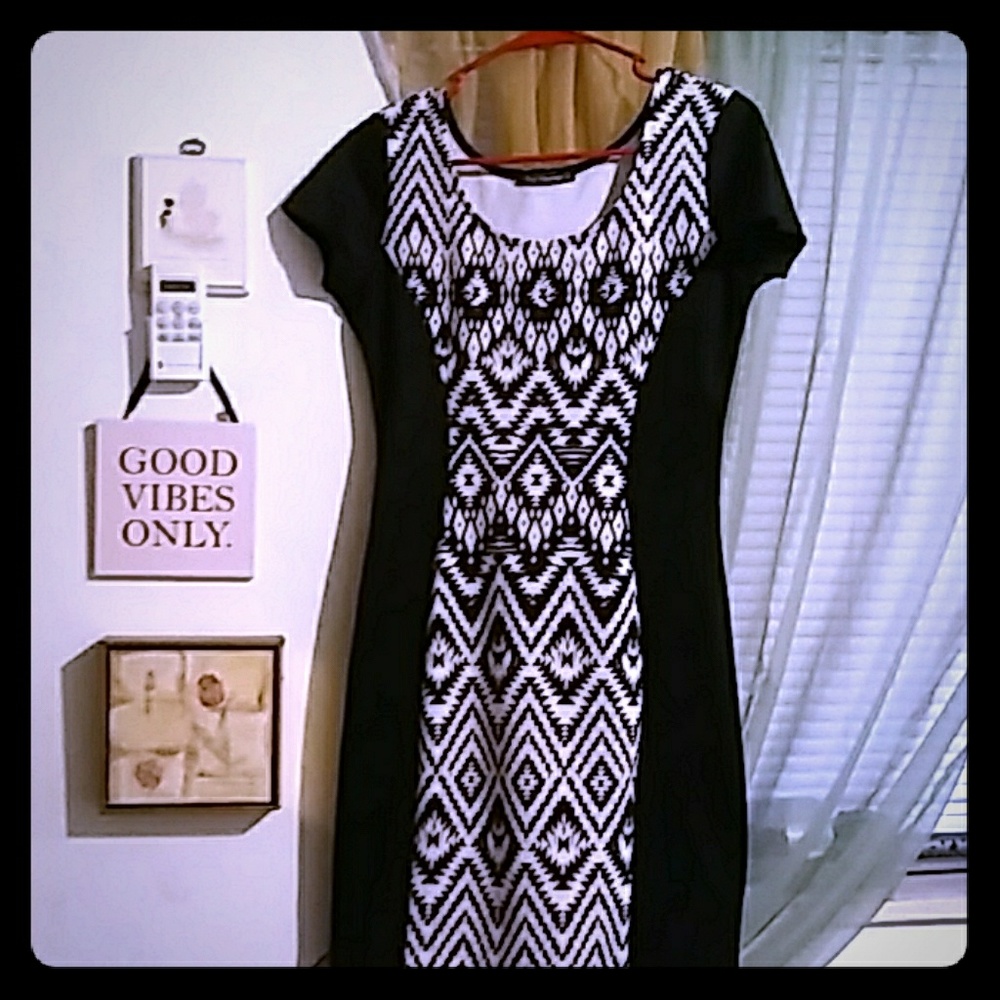 Black and white dress
